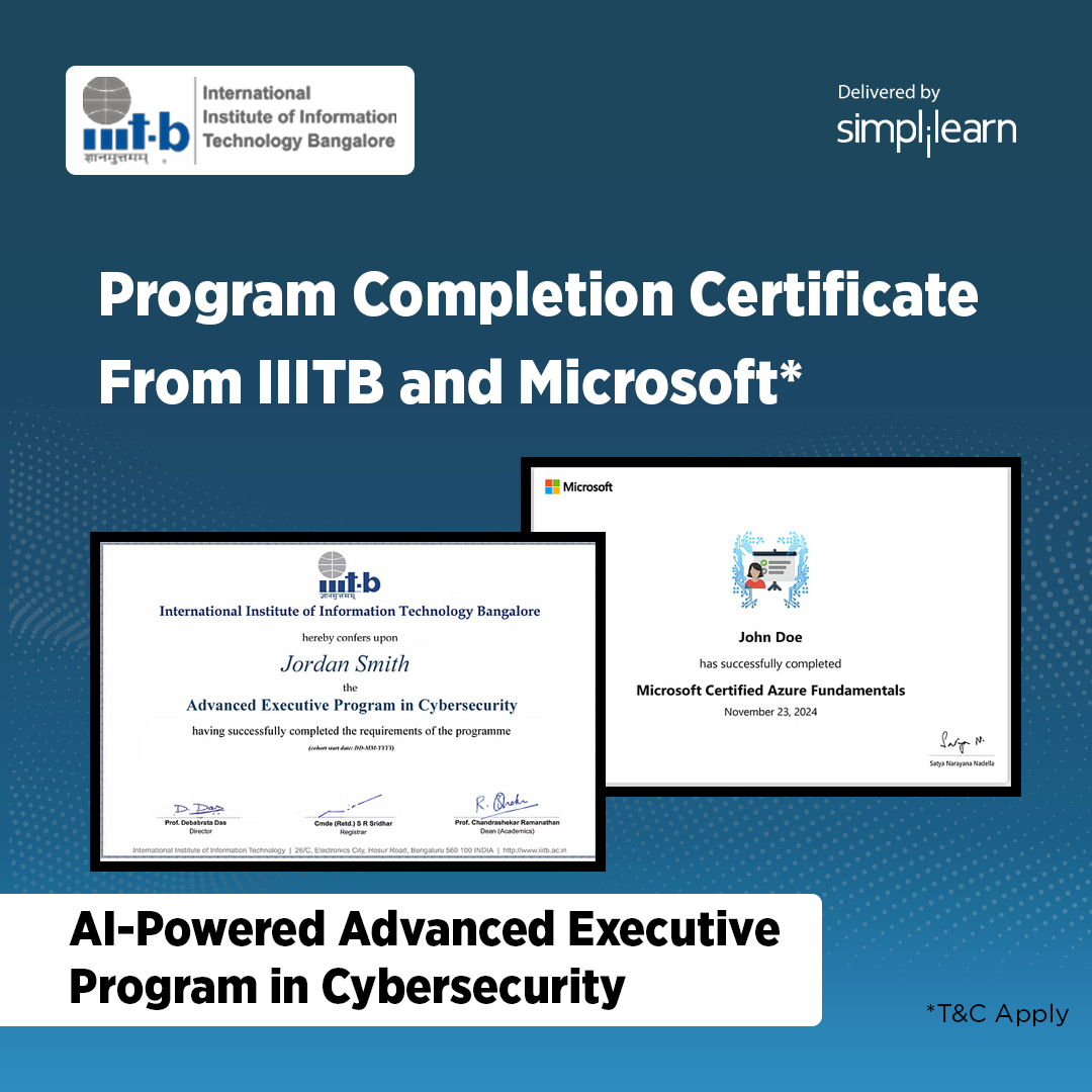 IIIT Bangalore - AI-Powered Advanced Executive Program in Cybersecurity